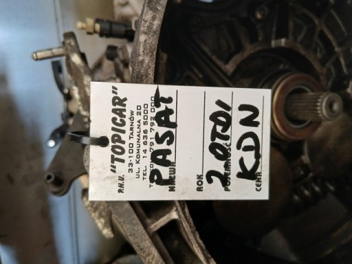 boîte vitesse VW PASSAT 2.0TDI KDN 90DNI GWARANCJI