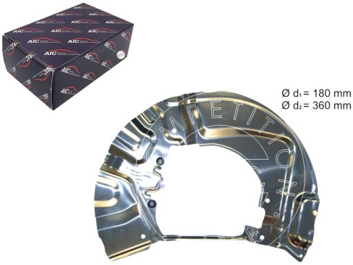 55503 - КРИШКА ГАЛЬМУВАЛЬНОГО ДИСКА ПЕРЕДНЯ ПРАВА ALU AIC