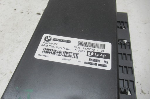 BMW E60 3.0 LCI 08R comfort control unit 9176079