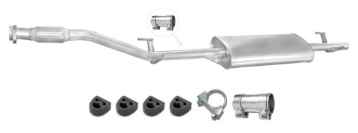 13.142 - MERCEDES SPRINTER 2.9 D (1995-2000) ГЛУШИТЕЛЬ