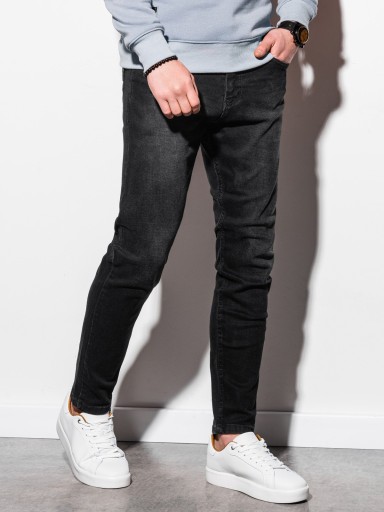 Spodnie męskie jeansowe casual P942 czarne M 10114015183 Odzież Męska Spodnie MS QZLXMS-4