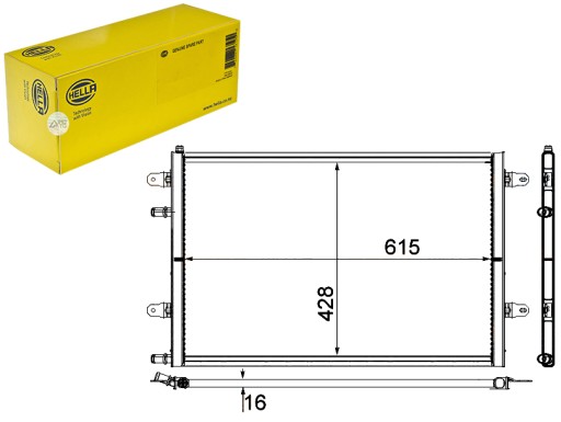 8MK 376 - ИНТЕРКУЛЕР HELLA 4F0145804E 4F0145804K U7326