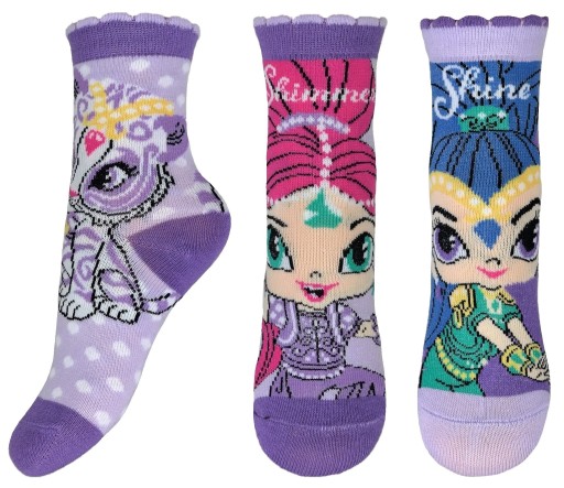 ponožky 3-pack SHIMMER A SHINE ponožky 23-26