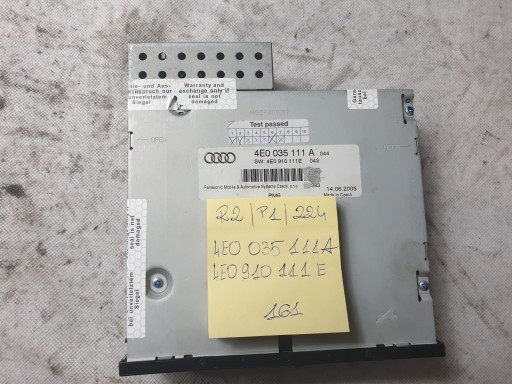 A8 D3 - AUDI A6 C6 CD-чейнджер 4E0035111A