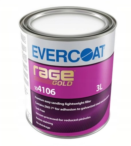 Evercoat Rage Gold полиэфирная шпатлевка 3L + utw