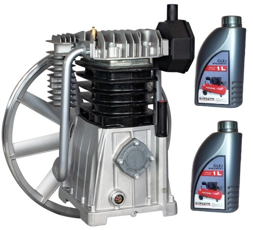 Масляний компресор, насос компресорний ABAC A49B + масло Kupczyk