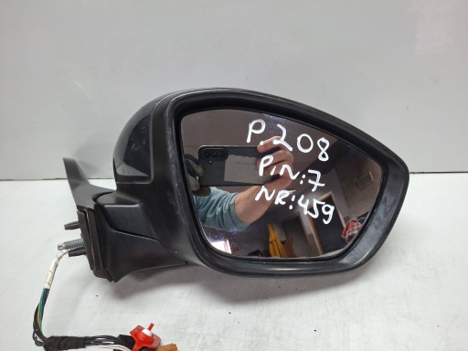 mirror exterior right PEUGEOT 208 2008 7 PIN 2012