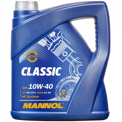 MANNOL 7501 10w40 моторное масло HC Synthese 5L