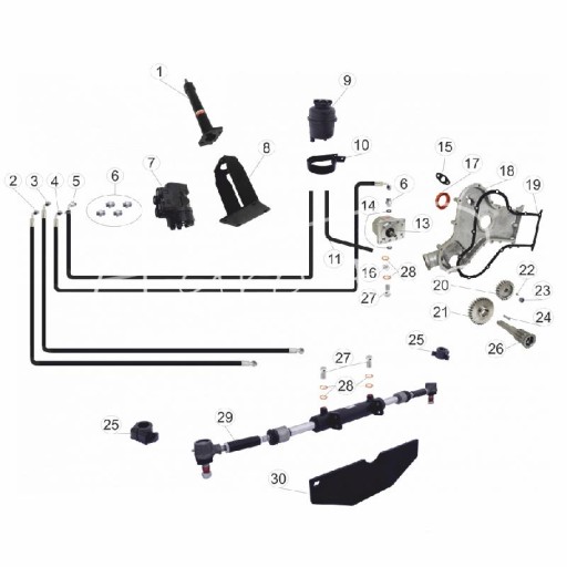 KAT00250 - Поддержка URSUS C-360 плоская ось распредвала C360