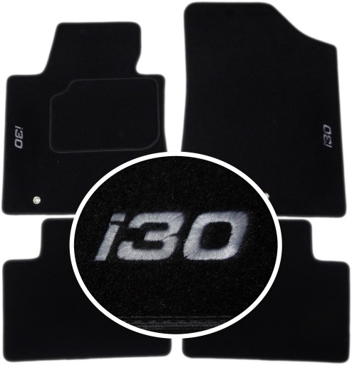 Hyundai i30 II 12-17Р. килимки CLASSIC + вишивка CH2