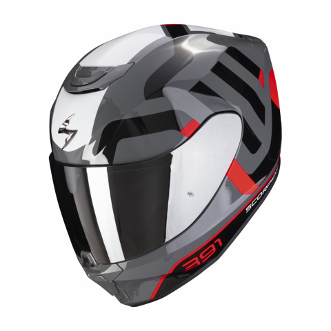 ШЛЕМ СКОРПИОН EXO-391 AROK GREY-RD-BK M