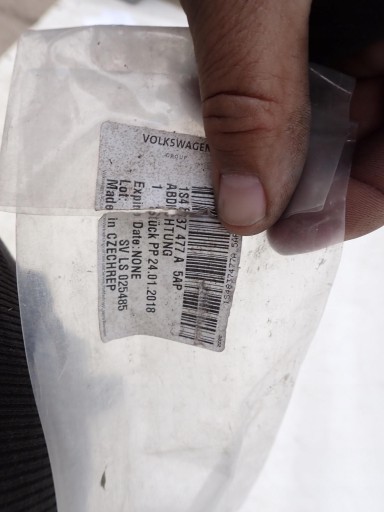 VW UP 11- moulding dust windows left 1S4837477A