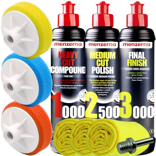 Menzerna набір для полірування лаку губка паста