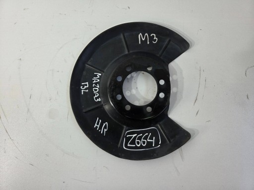 Mazda 3 BL 2009-2014 disc kotwiczna rear right 3M512K317AD (Z644)