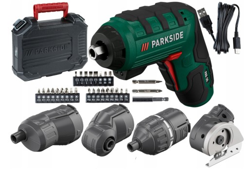 Аккумуляторная электрическая отвертка 4в1 PARKSIDE
