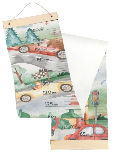 Таблиця зростів, висить, полотно, Машини, Тварини