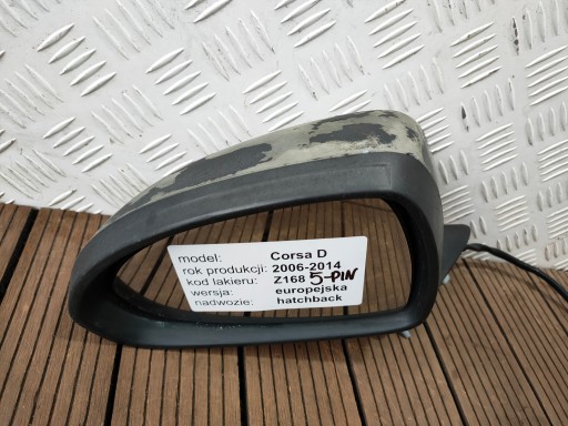 OPEL CORSA D 06-14 mirror left 5-PIN colour Z168 EUROPA