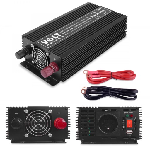 ІНВЕРТОР 24V 230V ЧИСТИЙ СИНУС 230V 800 / 1600W