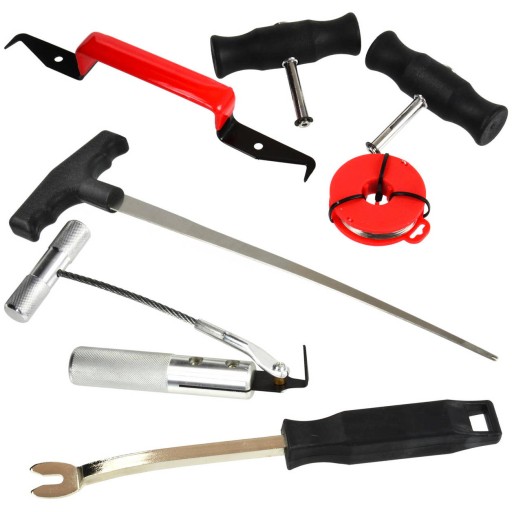 НАБІР ДЛЯ РІЗАННЯ ВІТРОВОГО СКЛА ДРІТ РІЗАК НІЖ АВТОМОБІЛЬ