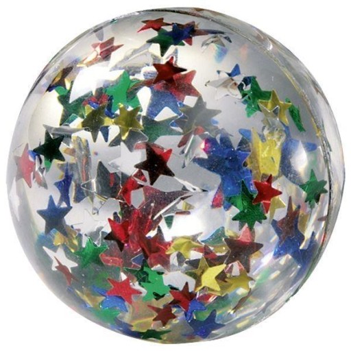 Гумовий м'яч з різнокольоровими зірочками Goki