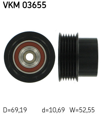 03655 - ШКІВ ГЕНЕРАТОРА VOLVO 3.2 07-