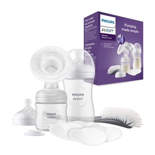 Philips SCD430/60 Odsávačka Mlieka ručný Fľaše 125/260ml + 4x Laktačné vložky