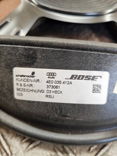 lautsprecher subwoofer bose Audi OE 4E0035412A