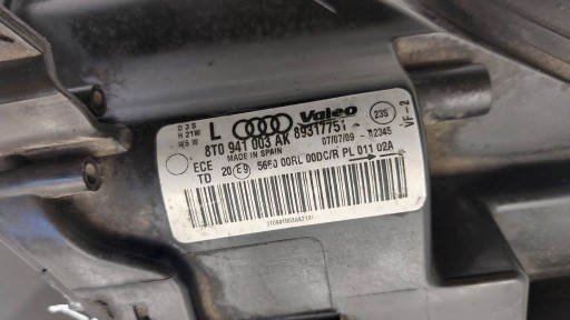 AUDI A5 8T 8T0 07-11r light left XENON LED non-setting 8T0941003AK