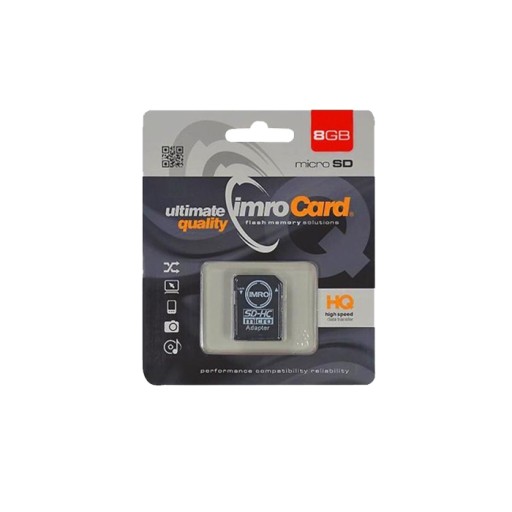 Pamäťová karta IMRO microSDHC 8GB micro SD adaptér