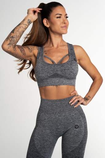 Спортивний бюстгальтер Gym Glamour L, відтінки сірого
