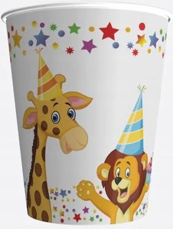 PAPER CUP PARTY ANIMALS декорація D