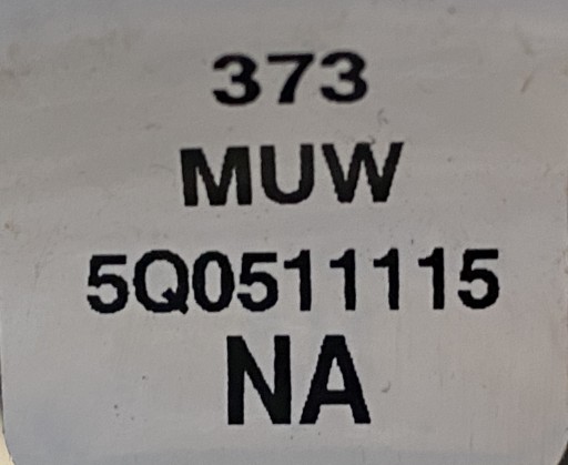 AUDI Q2 Q3 spring springing rear part 5Q0511115NA