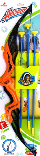 ІГРАШКА СТРІЛА ЛУКА З НАБОРОМ НА ПРИСОСКАХ