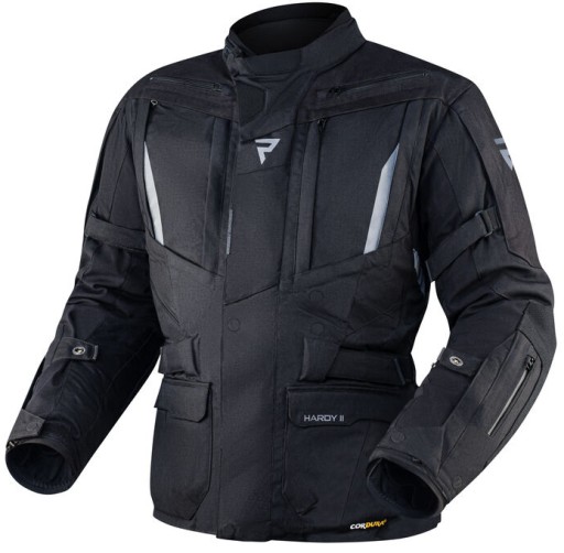 REBELHORN HARDY II ЧЕРНАЯ ТЕКСТИЛЬНАЯ КУРТКА XXL