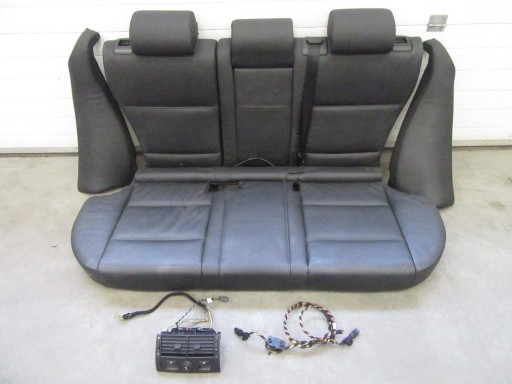 seat rear part oparcie siedzisko BMW e53 X5 black leather przyciski PODGRZEWANA