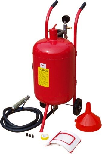 32L МОБИЛЬНЫЙ СИФОННЫЙ ПЕСКОСТРУЙНЫЙ АППАРАТ + МАСКА + 16 НАСАДОК