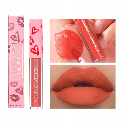 12 farieb Single Matte Velvet Lip Glaze