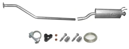09.120 09.17 - HONDA CIVIC 1.4 1.6 2000-2005 СРЕДНЯЯ ТРУБА ГЛУШИТЕЛЯ
