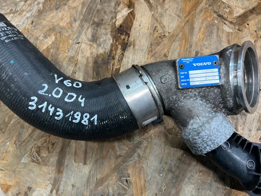 rúra hadica VZDUCHOVÁ RÚRA VOLVO S60 V60 XC60