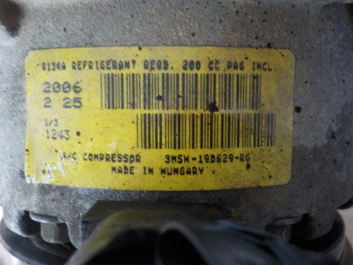 FORD FOCUS II 1.8 B compressor pump of the air conditioning 3M5H-19D629-RG