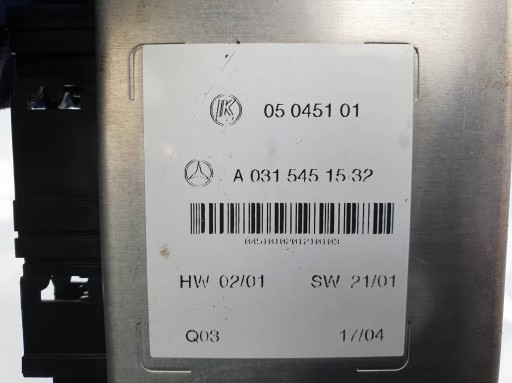 module SAM A0315451532 MERCEDES - BENZ S-KLASA W220