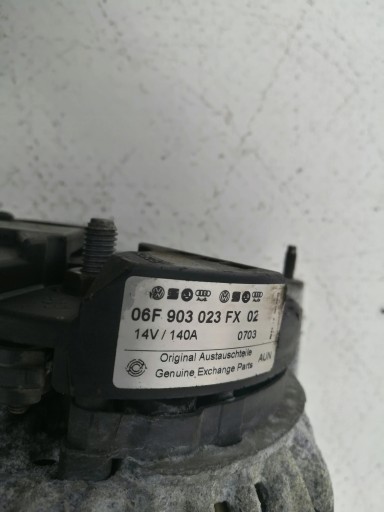 VW GOLF V VI AUDI A3 ALTERNATOR 1.9 2.0 TDI 140A