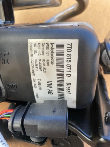 WEBASTO complete VW T7 MULTIVAN 2023-original IDEAL 7T0815071D new