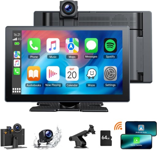 Volam 9-дюймовый беспроводной Carplay Android Auto Display