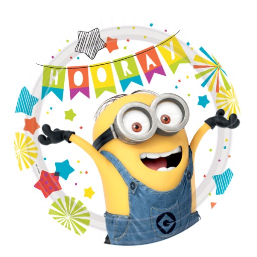 Тарілки Amscan Minions 23 см 8 шт.