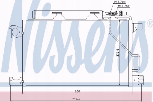 940100 - РАДІАТОР КОНДИЦІОНЕРА З ОСУШУВАЧЕМ MERCEDES