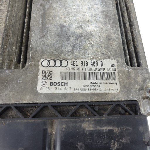 AUDI A8 D3 LIFT 4.2 TDI computer Centralina Motore 4E1910409D 0281014617