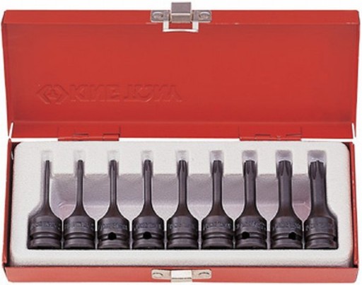 НАБОР УДАРНЫХ ГОЛОВОК 3/8 С КОНЦОМ TORX, 9 шт.