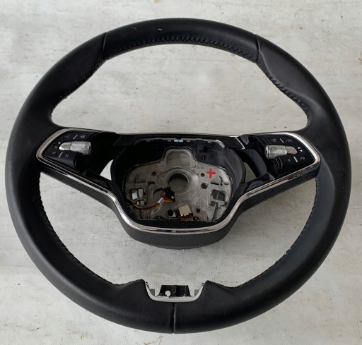 steering wheel, SKODA OCTAVIA IV GRZANA with shifting leather