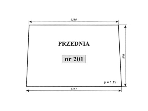 ВІТРОВЕ СКЛО ZETOR 5211 5011 7045 201